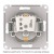 AtlasDesign розетка с заземлением со шторками, 16А, в сборе с рамкой, белый ATN000144