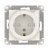 AtlasDesign розетка с заземлением со шторками с выталкивателем, 16А, механизм, бежевый ATN000247